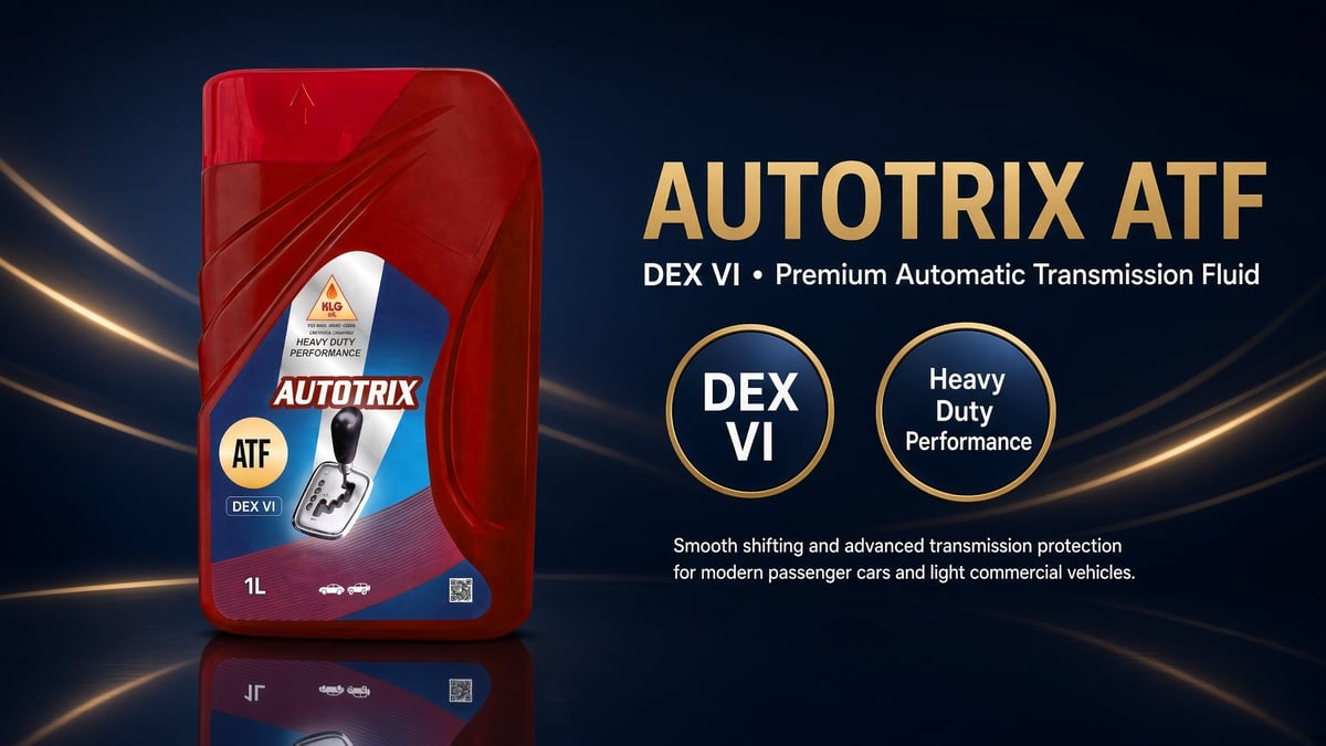 AUTOTRIX ATF DEX VI premium automatic transmission fluid bottle with product features and specifications